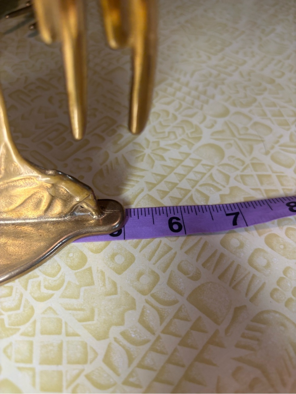 Vintage Brass Angel Pair Candle Holders - Gold Tone - Picture 7 of 8